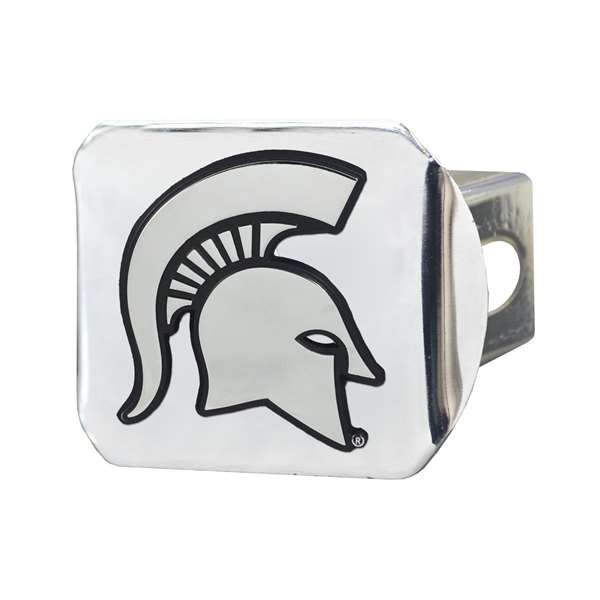 Michigan State University Spartans Hitch Cover - Chrome