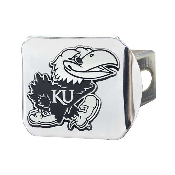 University of Kansas Jayhawks Hitch Cover - Chrome