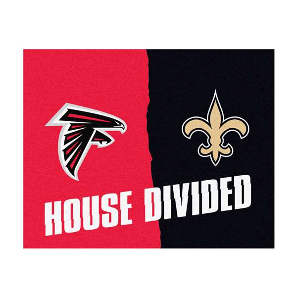 NFL House Divided - Falcons / Saints House Divided House Divided Mat