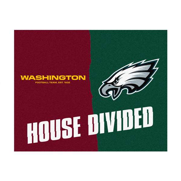 NFL House Divided - Football Team / Eagles House Divided House Divided Mat