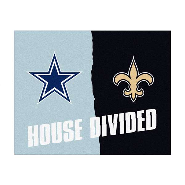 NFL House Divided - Cowboys / Saints House Divided House Divided Mat