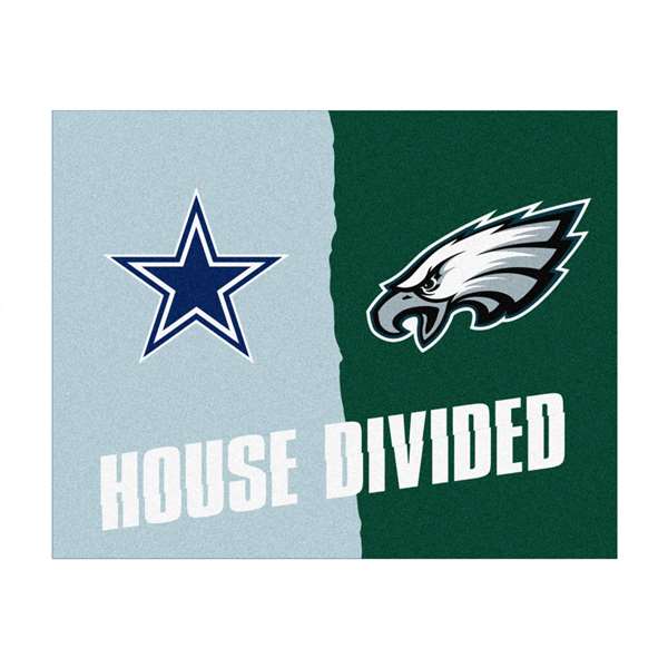 NFL House Divided - Cowboys / Eagles House Divided House Divided Mat