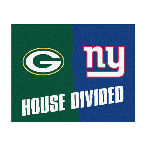 NFL House Divided - Packers / Giants House Divided House Divided Mat