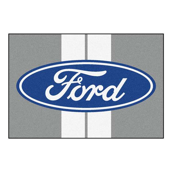 Ford - Ford Oval with Stripes  5x8 Rug Rug Carpet Mats