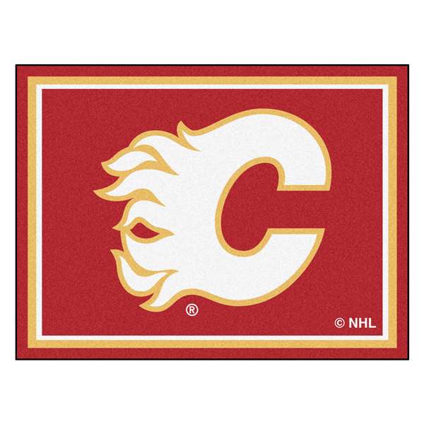 Calgary Flames Flames 8x10 Rug