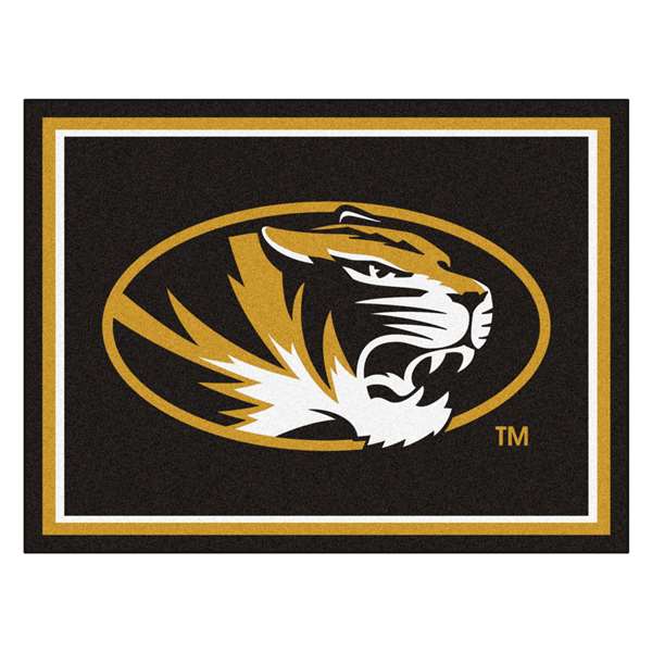 University of Missouri 8x10 Rug Oval Tiger Logo