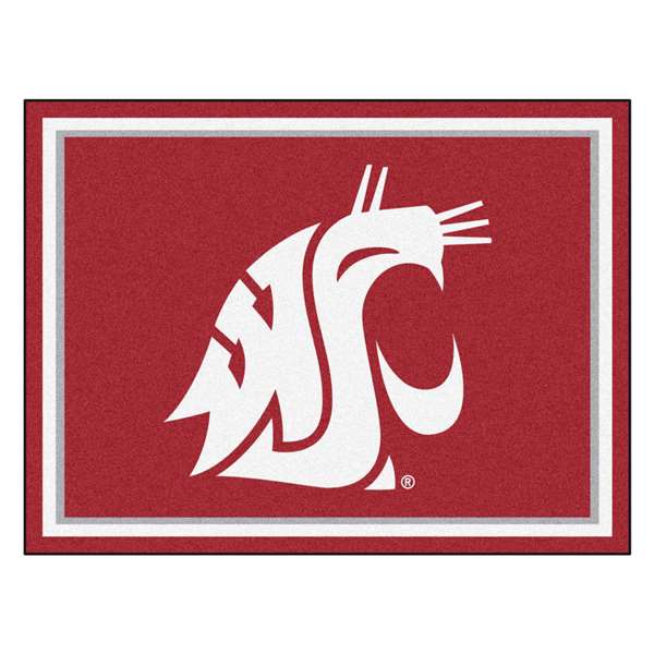 Washington State University 8x10 Rug WSU Cougar Logo
