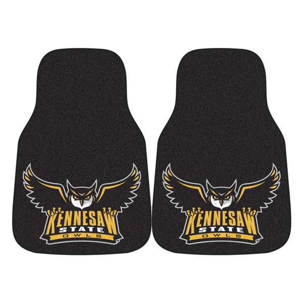 Kennesaw State University Owls 2-pc Carpet Car Mat Set