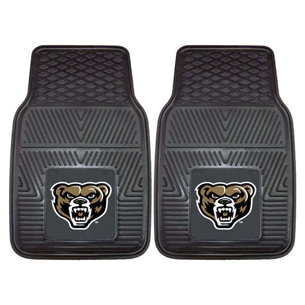 Oakland University Golden Grizzlies 2-pc Vinyl Car Mat Set