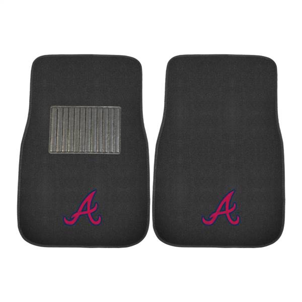 Atlanta Braves Braves 2-pc Embroidered Car Mat Set