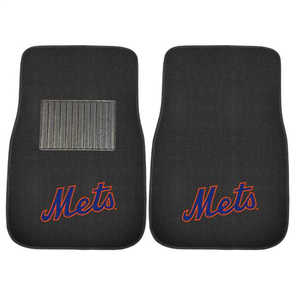 New York Mets Mets 2-pc Embroidered Car Mat Set