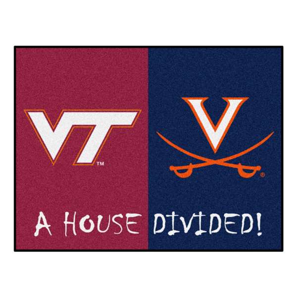House Divided - Virginia Tech / Virginia House Divided House Divided Mat