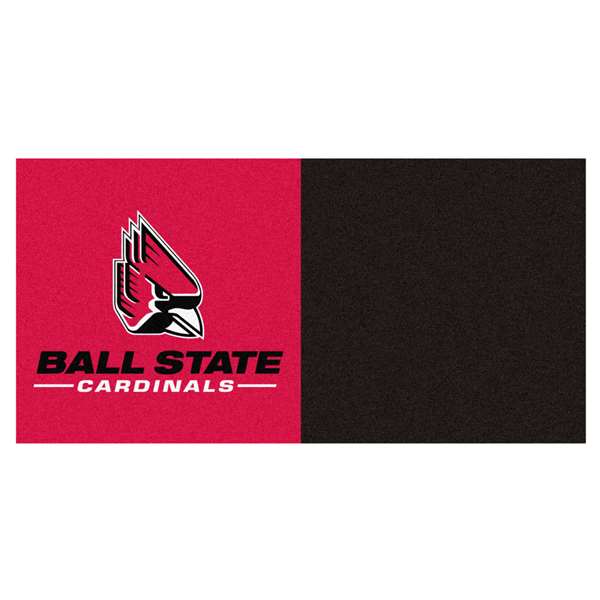 Ball State University Cardinals Team Carpet Tiles