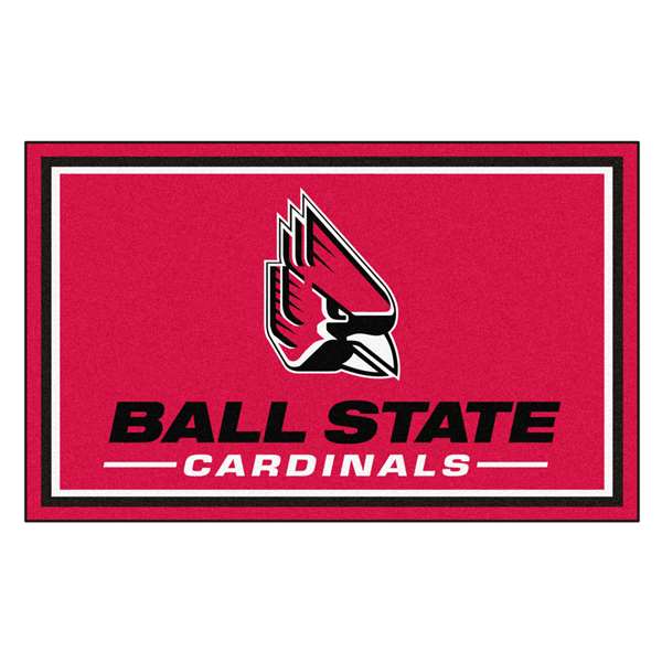 Ball State University Cardinals 4x6 Rug