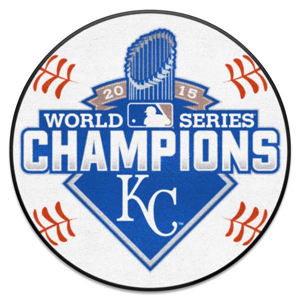 Kansas City Royals 2015 World Series Champions Baseball Mat 26" diameter 