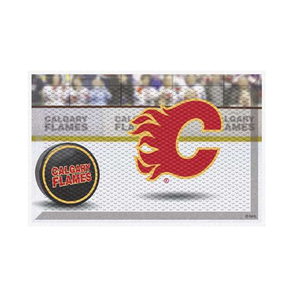 Calgary Flames Flames Scraper Mat