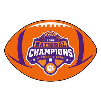 Clemson University Tigers 2019 Football National Champions Football Mat 20.5"x32.5"