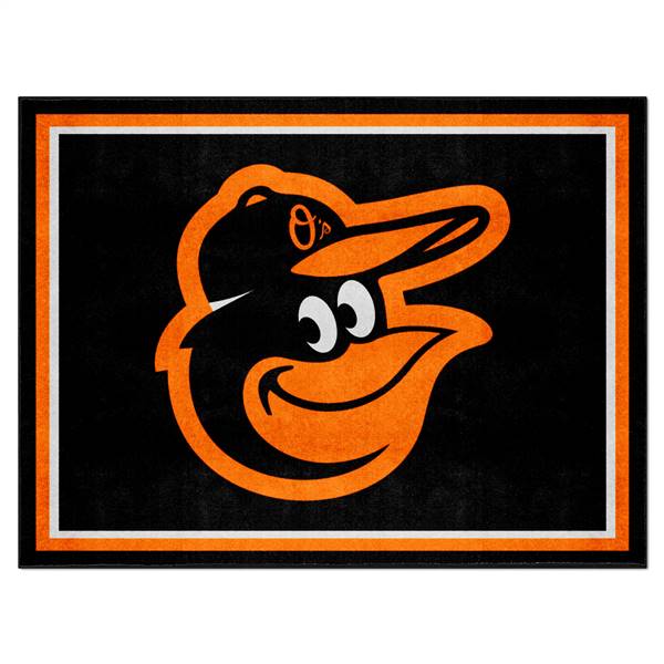 Baltimore Orioles 8x10 Rug Cartoon Bird Logo