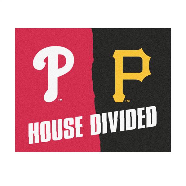 MLB House Divided - Pirates / Phillies House Divided House Divided Mat