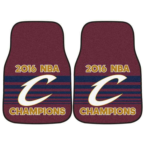 Cleveland Cavaliers 2016 NBA Finals Champions 2-piece Carpeted Cat Mats 17"x27"