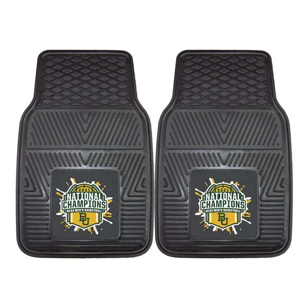 Baylor University Bears 2021 NCAA Basketball National Champions 2-pc Vinyl Car Mat Set