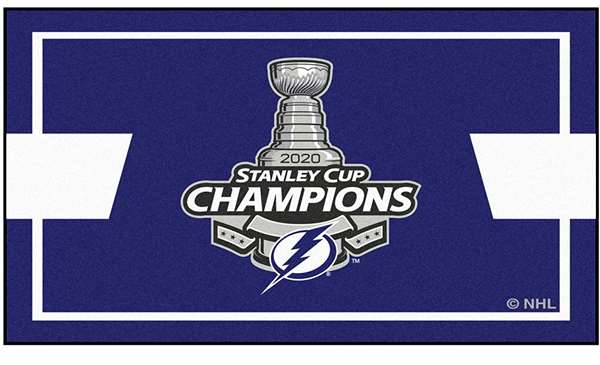 Tampa Bay Lightning 2020 Stanley Cup Champions 3x5 Rug