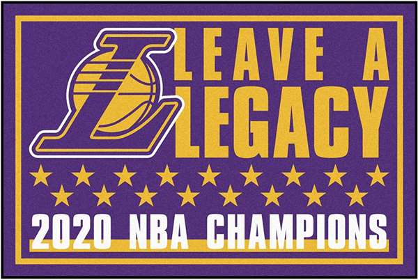 Los Angeles Lakers 2020 NBA Finals Champions 3x5 Rug