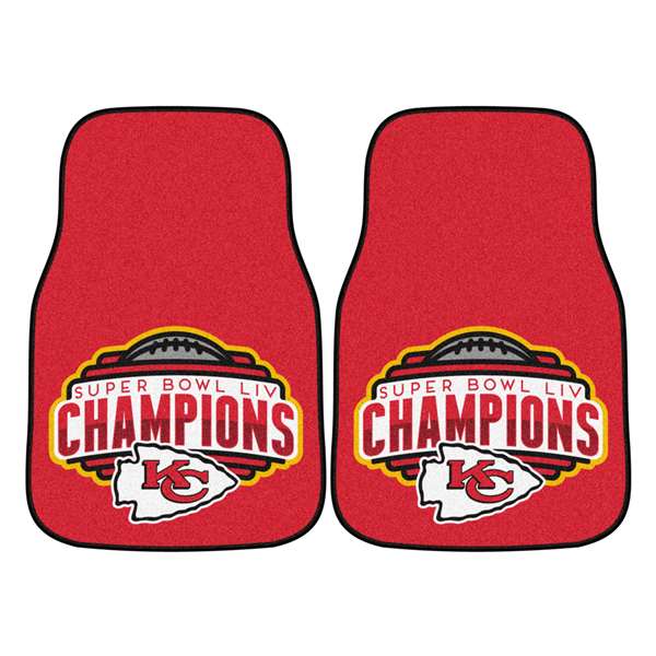 Kansas City Chiefs Chiefs 2-pc Carpet Car Mat Set