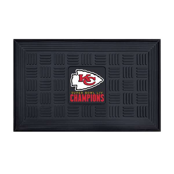 Kansas City Chiefs Medallion Door Mat Super Bowl LIV Champions