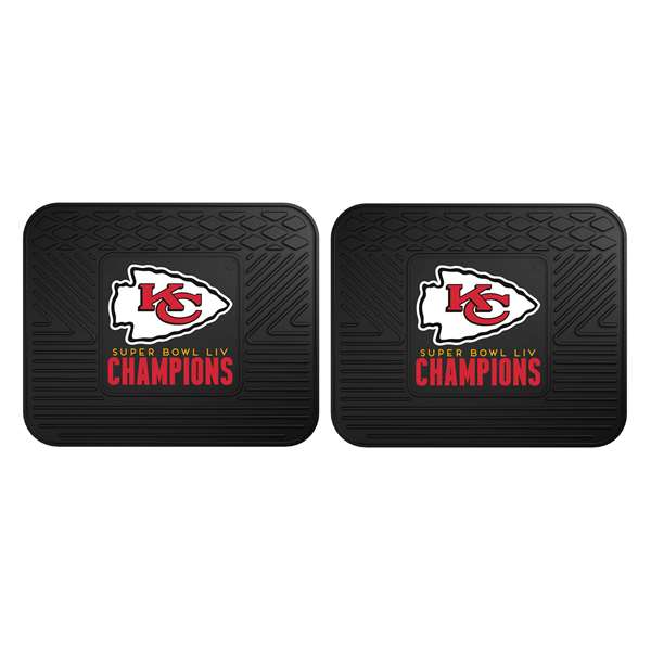 Kansas City Chiefs Super Bowl LIV 54 Champions 2 Utility Mats 14"x17"