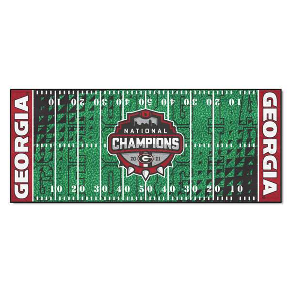University of Georgia Bulldogs 2021-22 National Champions Football Runner Mat-Rug