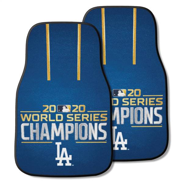Los Angeles Dodgers 2020 World Series Champions 2-pc Carpet Car Mat Set