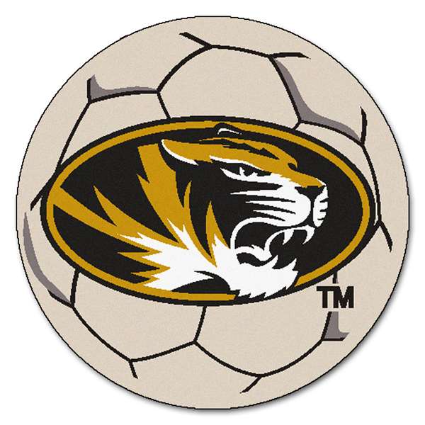 University of Missouri Tigers Soccer Ball Mat