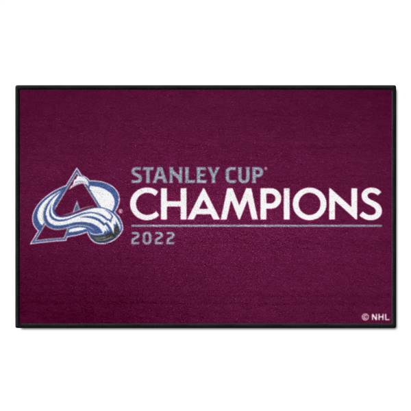 Colorado Hockey Avalanche 2022 Stanley Cup Champions Starter Mat