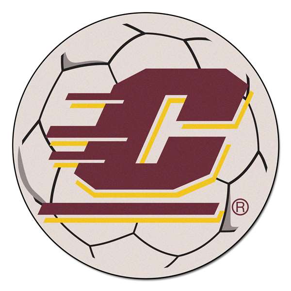 Central Michigan University Chippewas Soccer Ball Mat