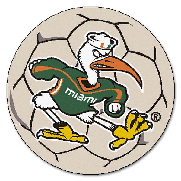 University of Miami Hurricanes Soccer Ball Mat