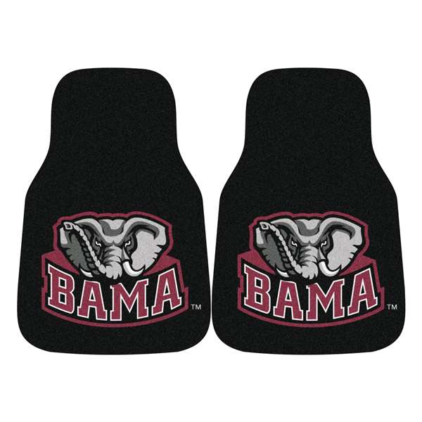 University of Alabama Crimson Tide 2-pc Carpet Car Mat Set