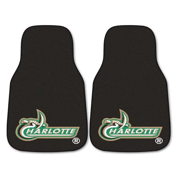 University of North Carolina at Charlotte 49ers 2-pc Carpet Car Mat Set