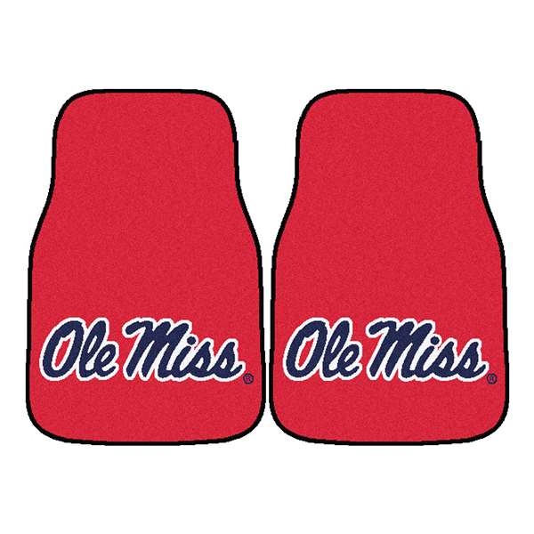 University of Mississippi Rebels 2-pc Carpet Car Mat Set