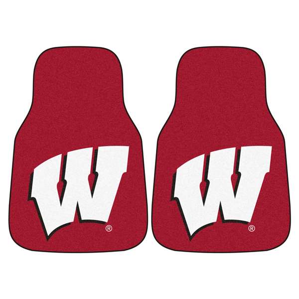 University of Wisconsin Badgers 2-pc Carpet Car Mat Set