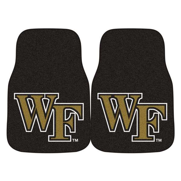 Wake Forest University Demon Deacons 2-pc Carpet Car Mat Set