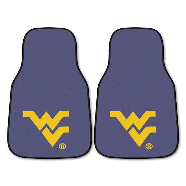 West Virginia University Mountaineers 2-pc Carpet Car Mat Set