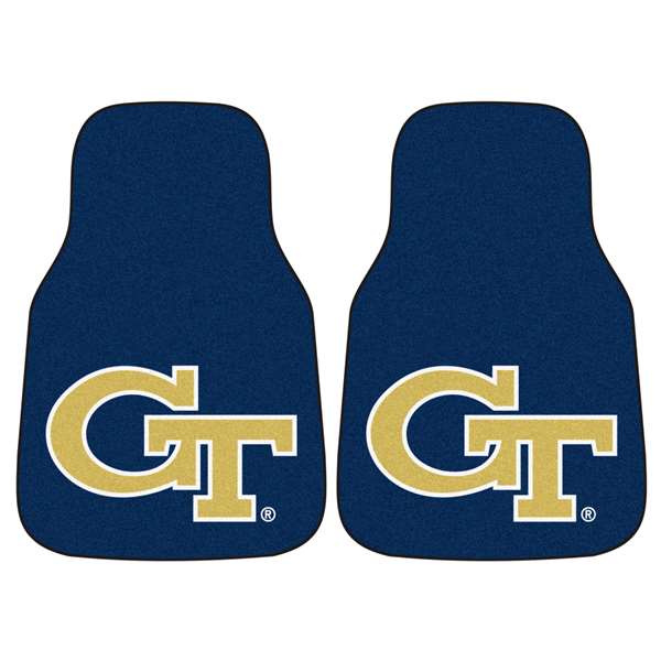 Georgia Tech Yellow Jackets 2-pc Carpet Car Mat Set