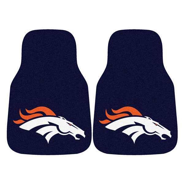 Denver Broncos Broncos 2-pc Carpet Car Mat Set