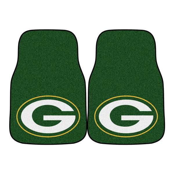 Green Bay Packers Packers 2-pc Carpet Car Mat Set