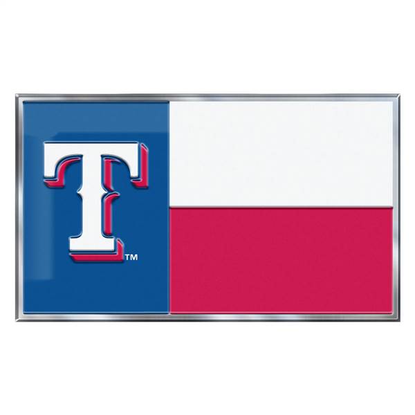 Texas Rangers Rangers Embossed State Flag Emblem