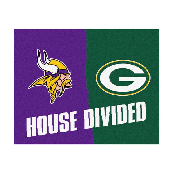 NFL House Divided - Vikings / Packers House Divided House Divided Mat