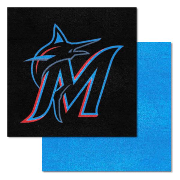 Miami Marlins Marlins Team Carpet Tiles