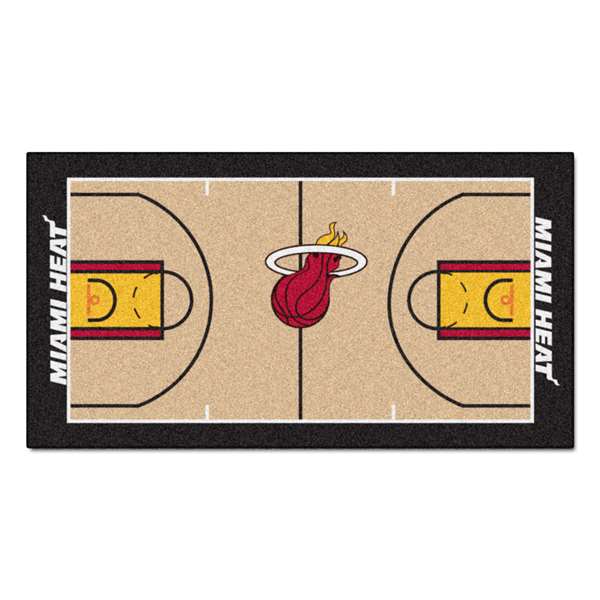 Miami Heat Heat NBA Court Large Runner
