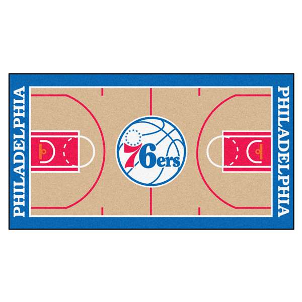 Philadelphia 76ers 76ers NBA Court Large Runner